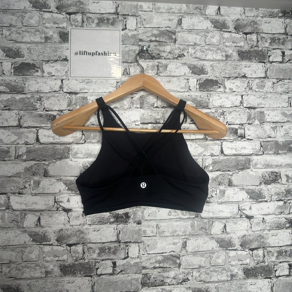 EUC Lululemon Peloton Sports Bra Black Size 8 - Picture 5 of 11